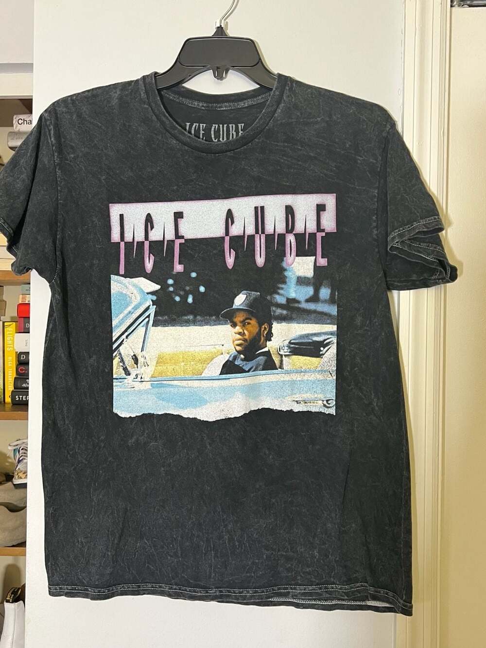 Ice Cube Acid Wash Graphic T-Shirt